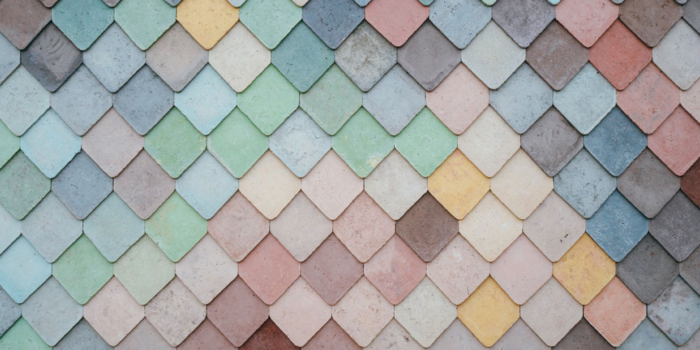 multi coloured tiles